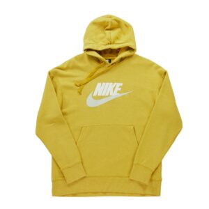 Sweat a capuche homme manches longues jaune Nike Col Rond