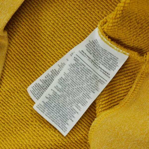 Sweat a capuche homme manches longues jaune Nike Col Rond