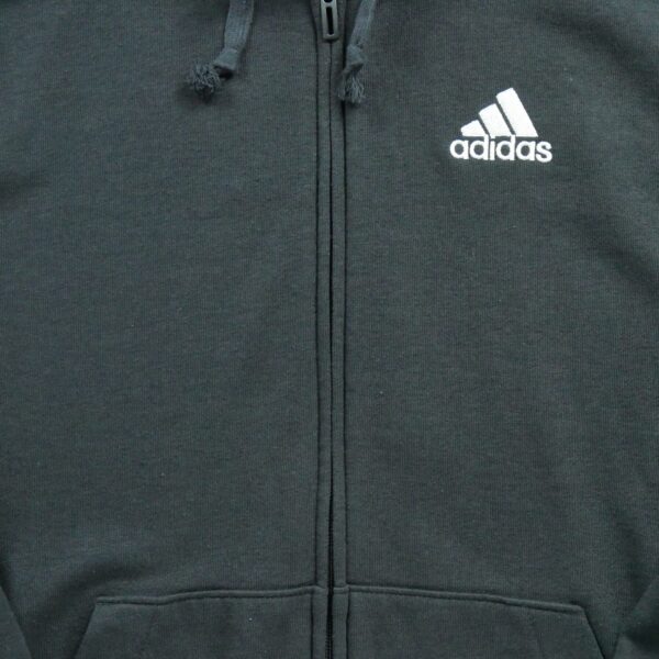 Sweat à capuche Homme Full zip Noir – Image 4