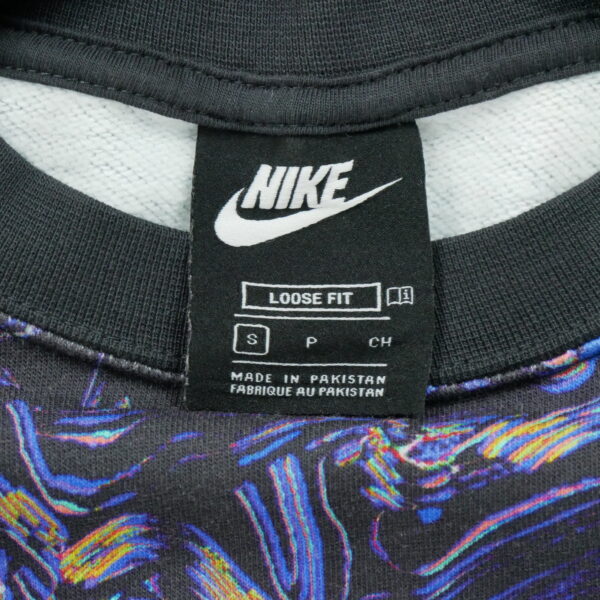 Sweat a capuche homme manches longues noir Nike Motif imprime Col Rond