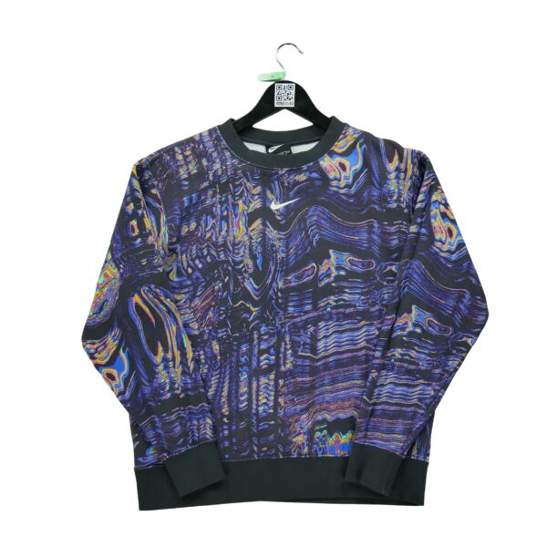 Sweat a capuche homme manches longues noir Nike Motif imprime Col Rond