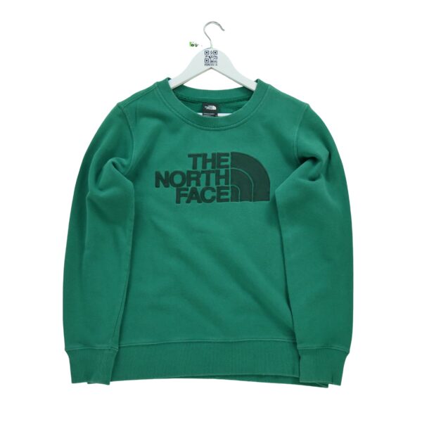 Sweat a capuche homme manches longues vert The North Face Col Rond
