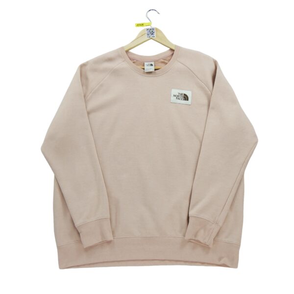 Sweat femme manches longues rose The North Face Motif chine Col Rond