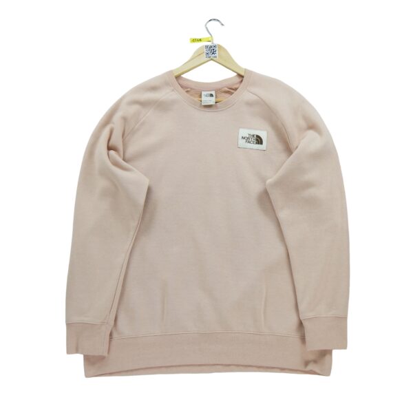 Sweat femme manches longues rose The North Face Motif chine Col Rond