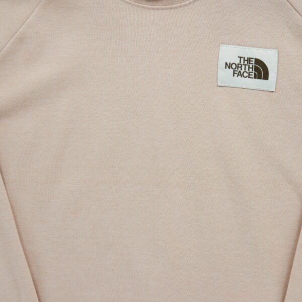 Sweat femme manches longues rose The North Face Motif chine Col Rond