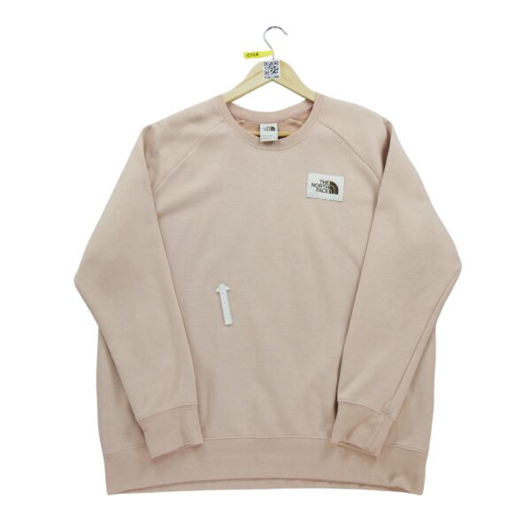 Sweat femme manches longues rose The North Face Motif chine Col Rond