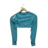 T shirt femme manches longues bleu Gymshark Col Rond