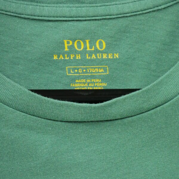 T shirt manches courtes femme vert Polo Ralph Lauren Col Rond