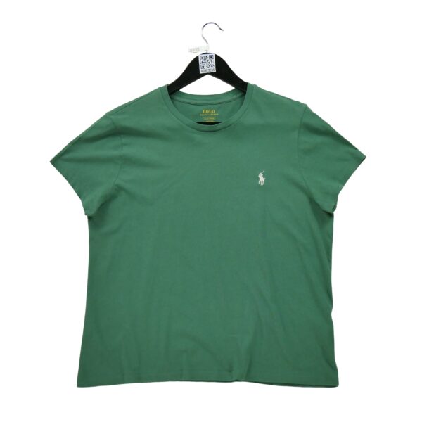 T shirt manches courtes femme vert Polo Ralph Lauren Col Rond