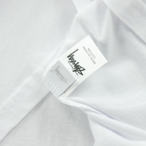 T shirt manches courtes homme blanc Stussy Motif imprime Col Rond