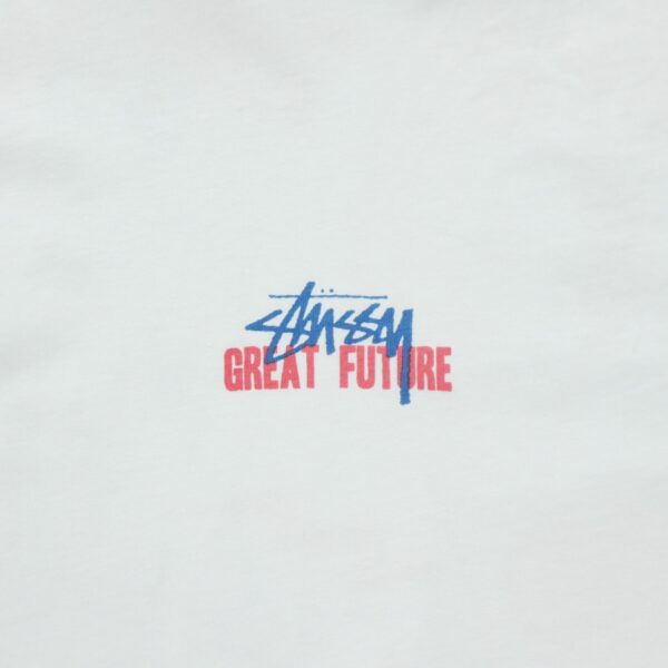 T shirt manches courtes homme blanc Stussy Motif imprime Col Rond