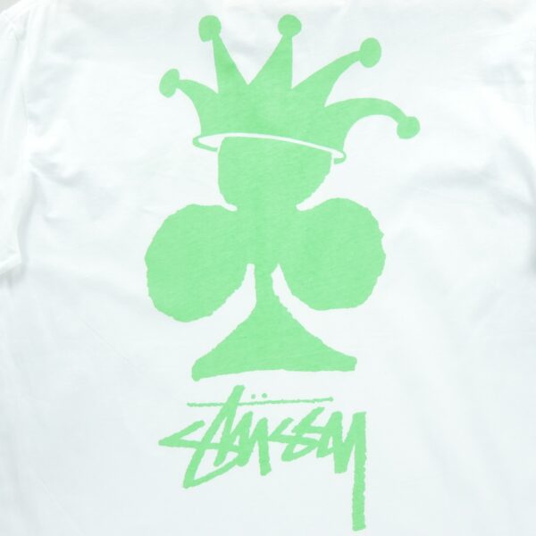 T shirt manches courtes homme blanc Stussy Motif imprime Col Rond