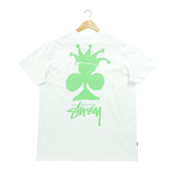 T shirt manches courtes homme blanc Stussy Motif imprime Col Rond