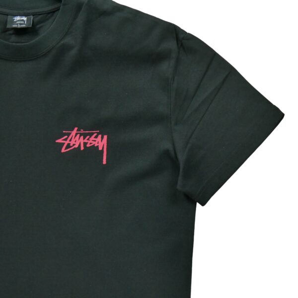 T shirt manches courtes homme noir Stussy Motif imprime Col Rond