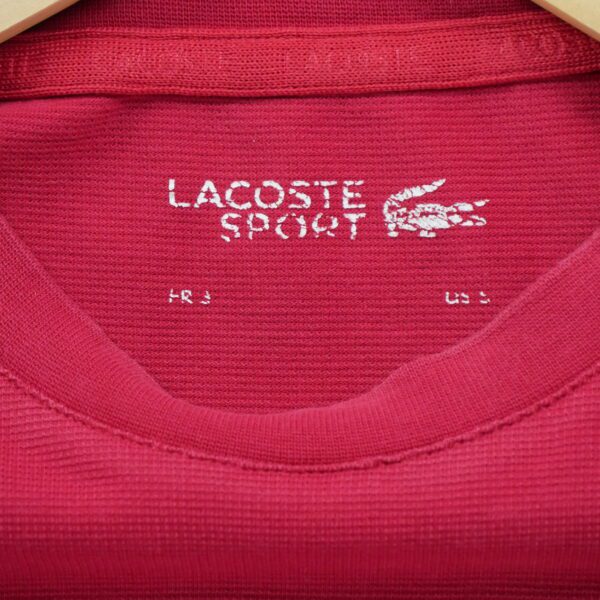 T shirt manches courtes homme rouge Lacoste Col Rond