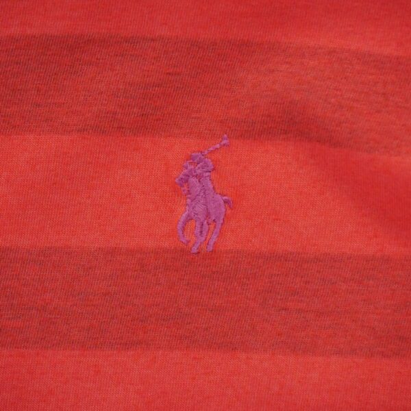 T shirt manches courtes homme rouge Polo Ralph Lauren Motif a rayures Col Rond