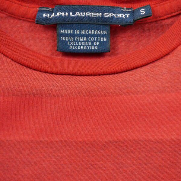 T shirt manches courtes homme rouge Polo Ralph Lauren Motif a rayures Col Rond