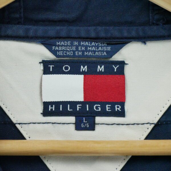 Veste en jean homme manches longues marine Tommy Hilfiger Col Montant