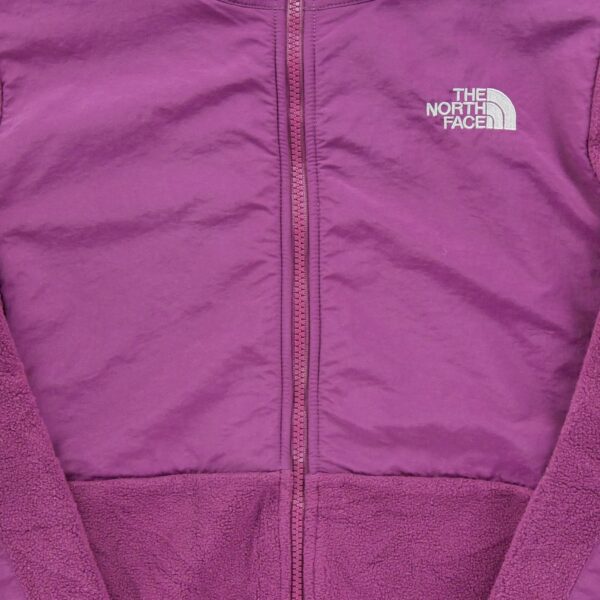 Veste polaires enfant manches longues bordeaux The North Face Col Montant