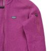 Veste polaires femme manches longues rose Patagonia Motif chine Col Montant