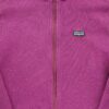 Veste polaires femme manches longues rose Patagonia Motif chine Col Montant