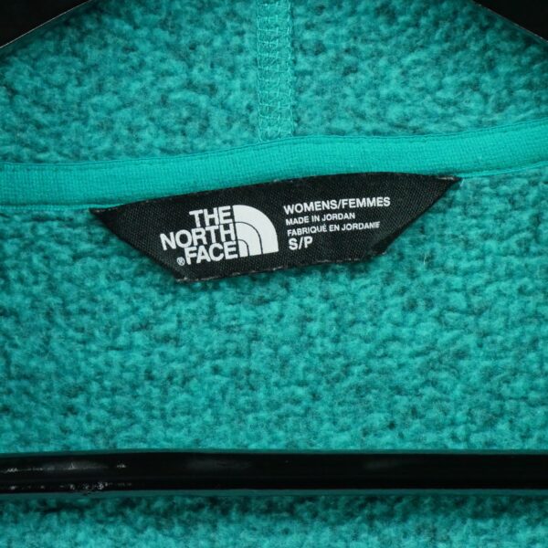Veste polaires femme manches longues turquoise The North Face Motif chine Col Montant