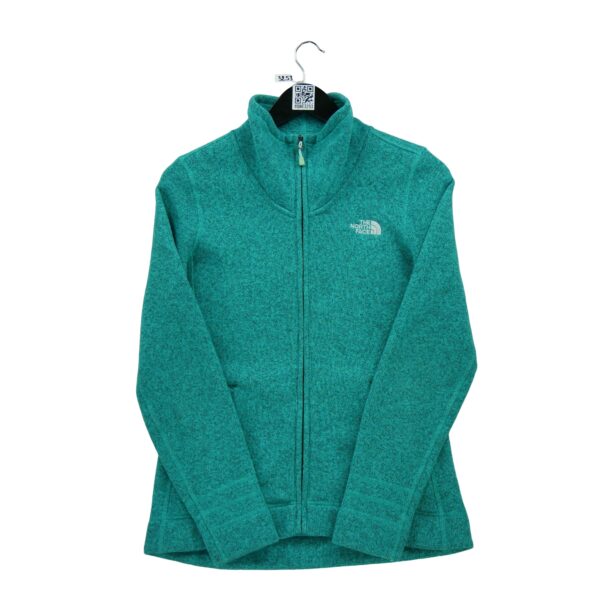Veste polaires femme manches longues turquoise The North Face Motif chine Col Montant