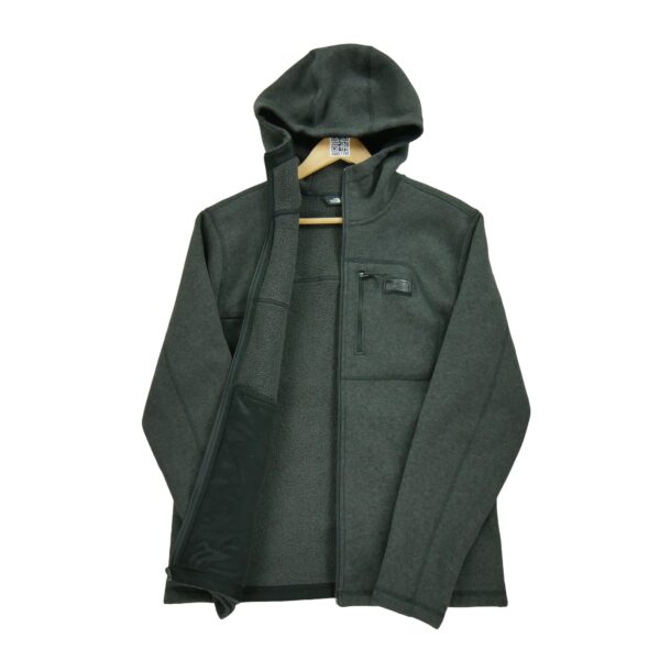 Veste polaires homme manches longues gris The North Face Motif chine Col Montant