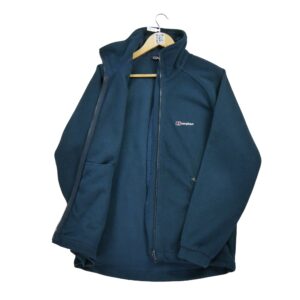 Veste polaires homme manches longues marine Vintage Col Montant