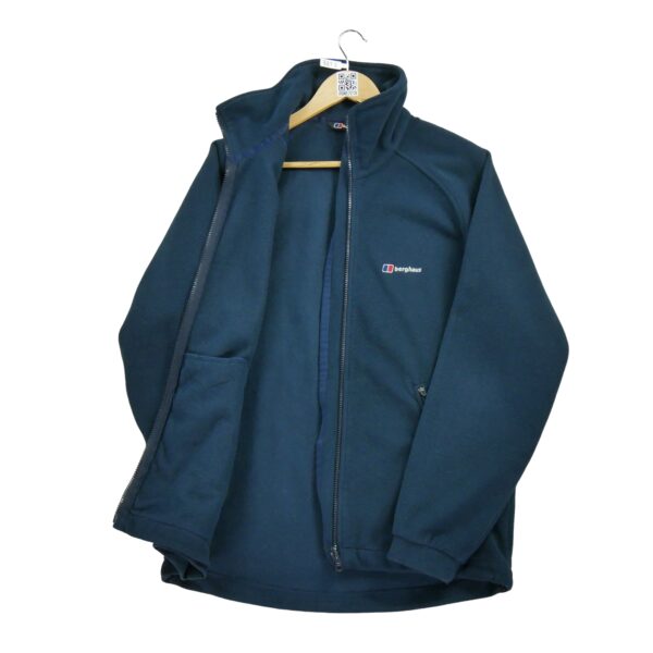 Veste polaires homme manches longues marine Vintage Col Montant