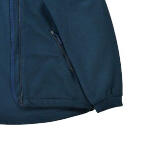 Veste polaires homme manches longues marine Vintage Col Montant