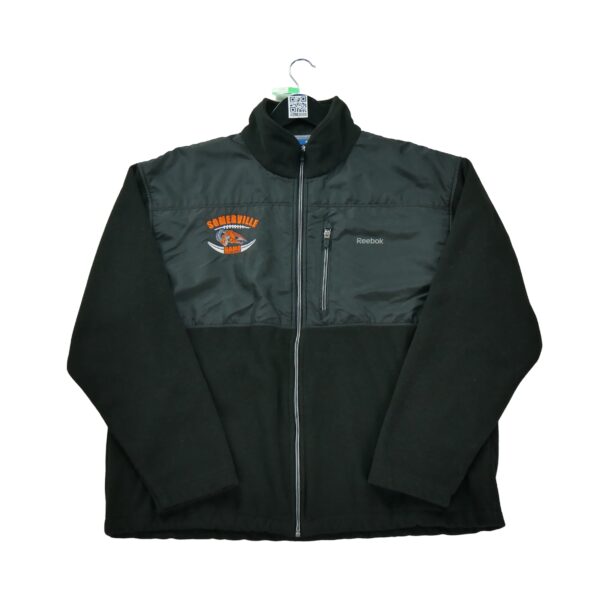 Veste polaires homme manches longues noir Reebok Col Montant