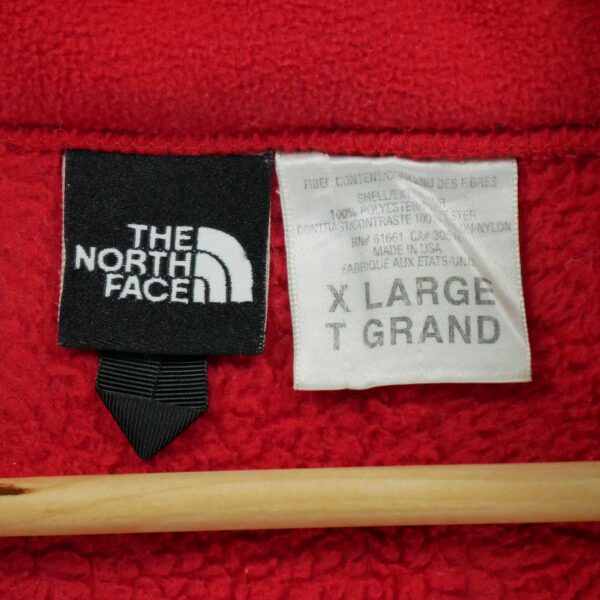 Veste polaires homme manches longues rouge The North Face Col Montant
