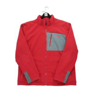 Veste polaires homme manches longues rouge The North Face Col Montant