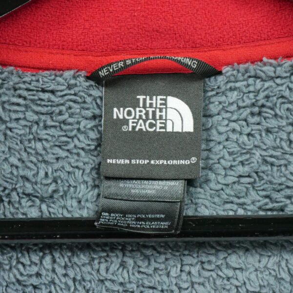 Veste polaires homme manches longues rouge The North Face Col Montant