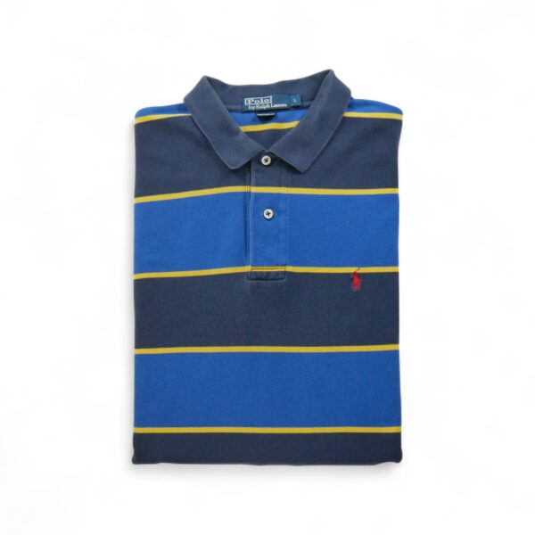 Polo manches longues Homme  Bleu