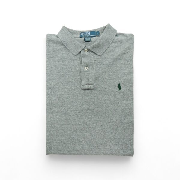 Polo manches longues Homme  Gris