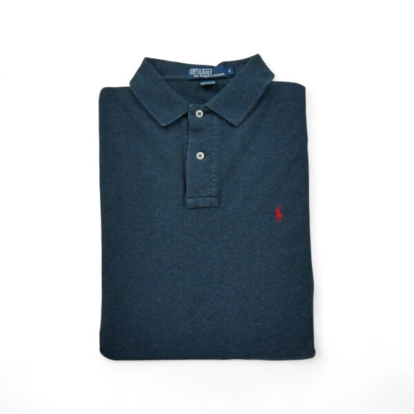 Polo manches longues Homme  Bleu