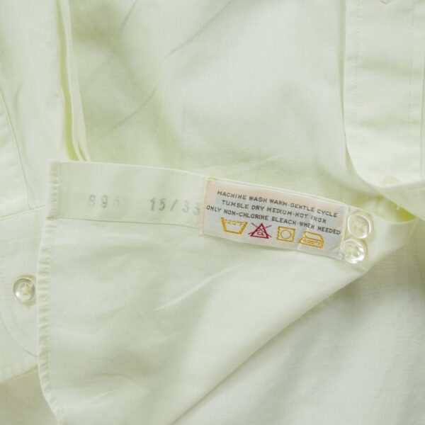 Chemise classique Homme uni Jaune – Image 8