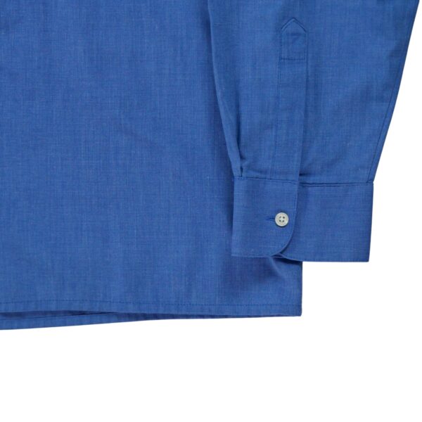 Chemise classiques Homme uni Bleu – Image 4