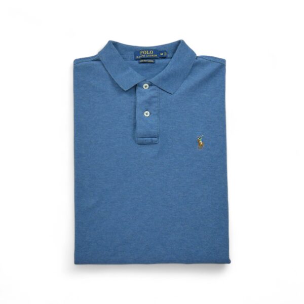 Polo manches longues Homme  Bleu
