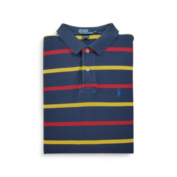 Polo manches longues Homme  Marine