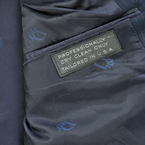 Blazer homme manches longues marine Dior Motif a rayures Col Revert