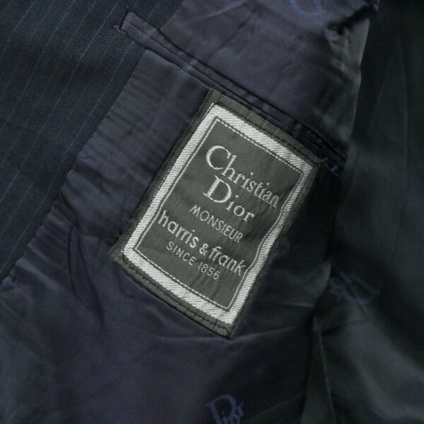 Blazer homme manches longues marine Dior Motif a rayures Col Revert