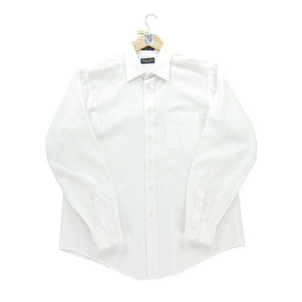 Chemise classiques homme manches longues blanc Dior