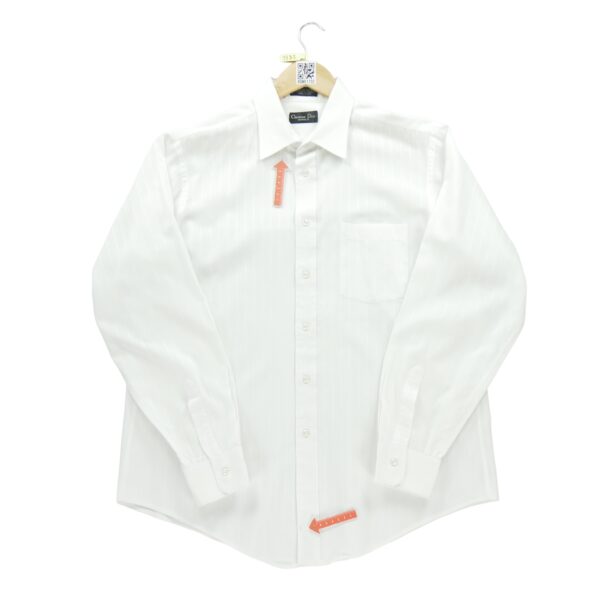 Chemise classiques homme manches longues blanc Dior