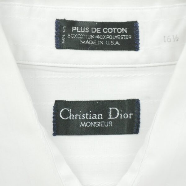 Chemise classiques homme manches longues blanc Dior