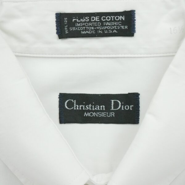 Chemise classiques homme manches longues blanc Dior