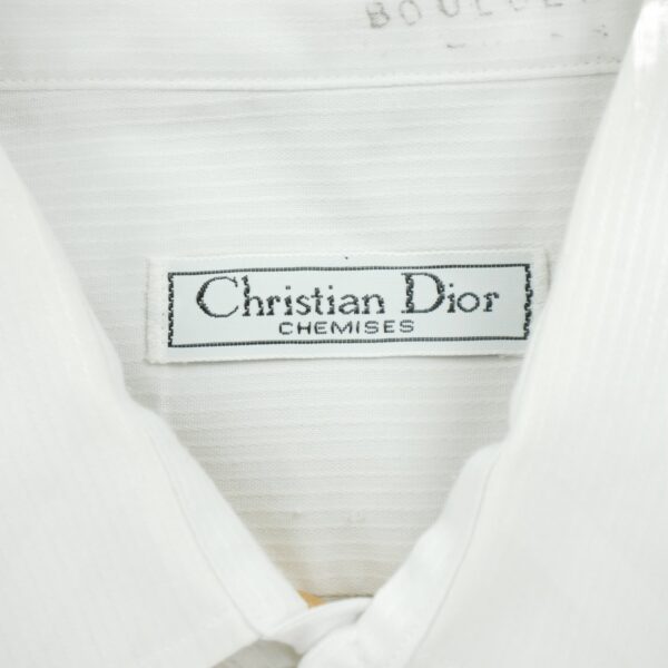 Chemise classiques homme manches longues blanc Dior Motif a rayures
