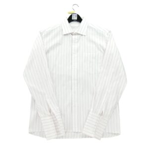 Chemise classiques homme manches longues blanc Dior Motif a rayures
